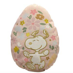 Peanuts Floral Egg Throw Pillow featuring Snoopy, For Spring and Easter,, NWT